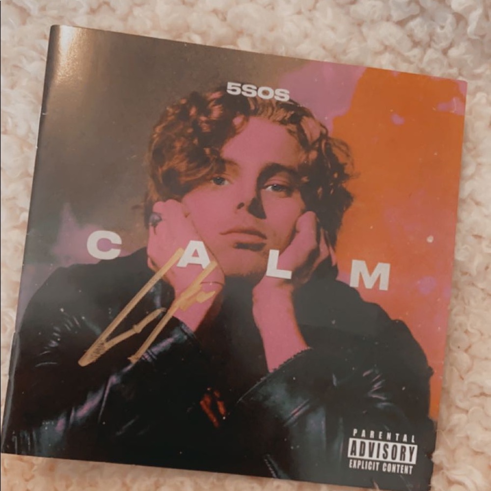 Luke Hemmings Signed Calm Booklet 5SOS